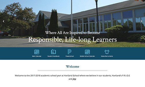Hartland School Launches Redesigned Website