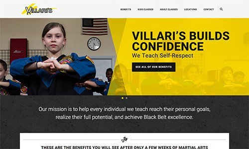 Villari’s Martial Arts Center Launches New Website