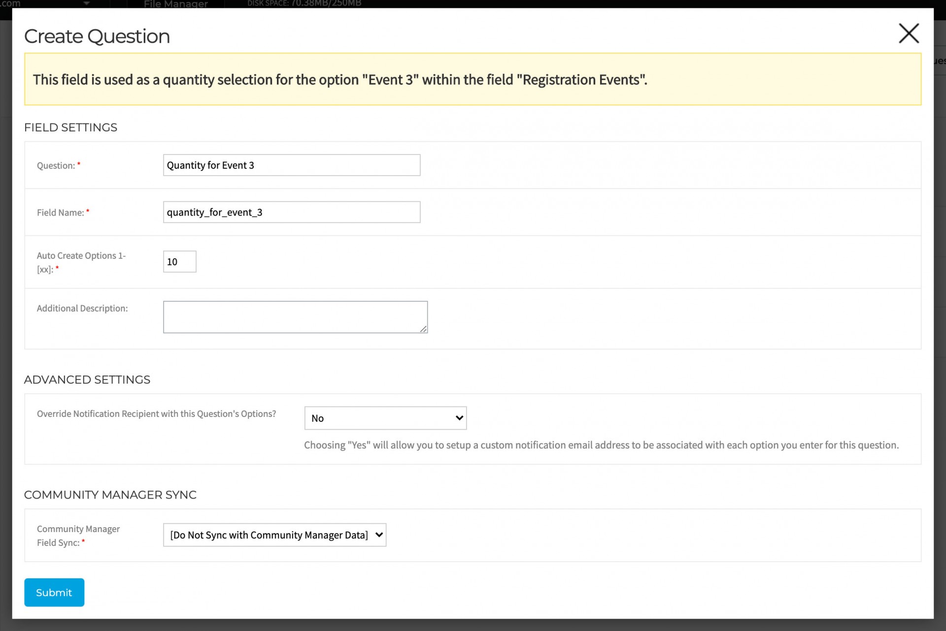 form builder registration update example 3