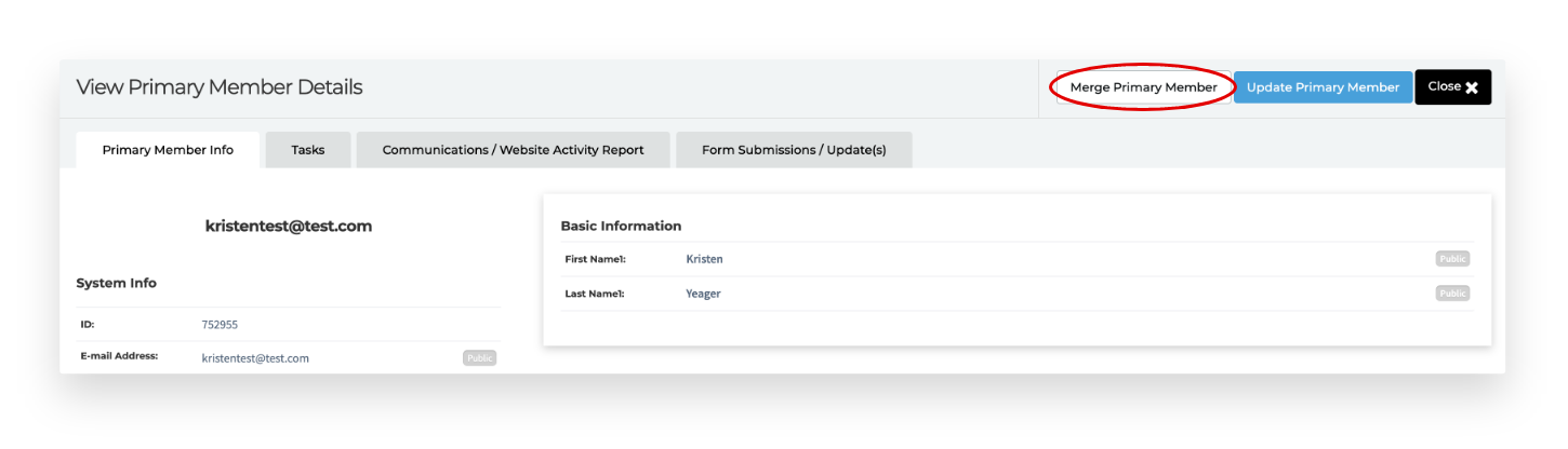 Marketing+ merge member feature